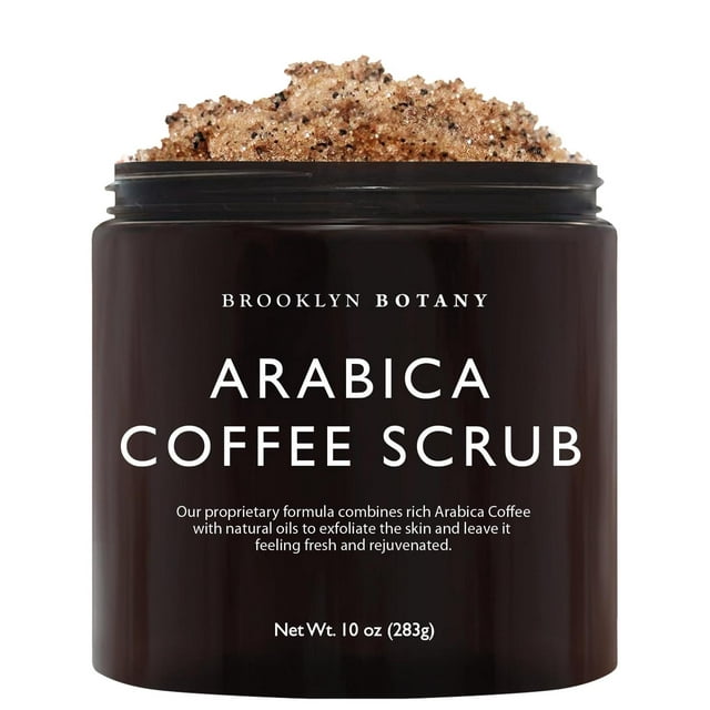 Exfoliante de Café Arabica Brooklyn Botany con Coco y Manteca de Karité para Celulitis y Estrías