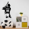 thumbnail image 4 of Extra Large Personalized Custom Left Handed Baseball Player Wall Decal - Choose Your Name & Numbers Custom Player Jerseys Vinyl Decal Sticker Decor Kids Bedroom (29" W x 47" T), 4 of 4