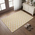 2x3ft Washable Area Rug,Large Carpet Rustic Morocco Tile Lattice ...