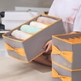 thumbnail image 2 of Sock Drawer Organizer Divider Underwear Organizer, Collapsible Closet Cabinet Organizer Underwear Storage Boxes for Storing Socks, Handkerchiefs, Ties, Belts, 2 of 7