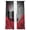 Red, variant on Valentine's Day Sheer Curtains 84 Inch Length 2 Panels Set, Modern Classic Red Rose Flower Voile Window Treatment Rod Pocket Curtains Sheers Drapes for Bedroom/Living Room/Kitchen 52"x84"x2