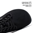thumbnail image 3 of GUBARUN Barefoot Minimalist Shoes Womens Men | Zero Drop | Wide Width Fashion Sneaker Black, 9.5 Women/ 7.5 Men, 3 of 8