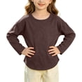 thumbnail image 6 of Ynynloco Kids Boys Long Sleeve Crewneck T-Shirts Tee Tops Fall Fashion Shirt Tops 5-14 Years, 6 of 8