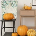 thumbnail image 5 of Fall Pumpkin Chair Covers Set of 4 Eucalyptus Leaves Plant Retro Grain Chair Back Covers Stretch Removable Washable Slipcovers Protector for Dining Room Kitchen Party Decor, 5 of 5