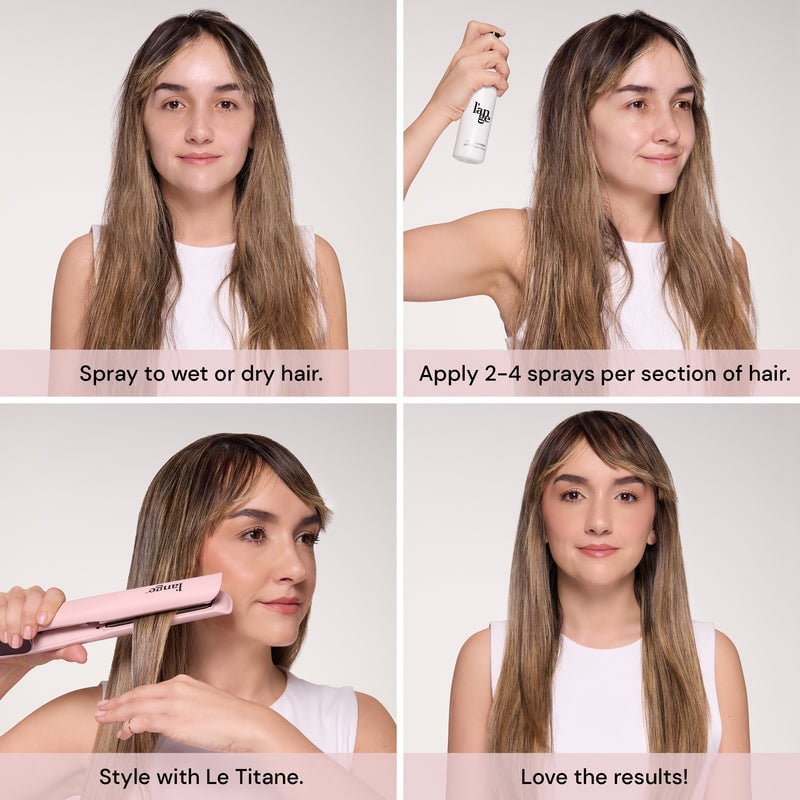 L'ANGE HAIR Thermal Agent | Thermal Heat Protectant Spray for Hair Enhances Shine | Volume & Controls Frizz | 4 Fl oz
