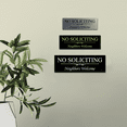 thumbnail image 4 of Basic NO SOLICITING Neighbors Welcome Sign - Red / Gold Medium, 4 of 5