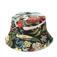 thumbnail image 2 of Lroveb Bucket Hats for Women Men Floral Print Two-Sided Foldable Anti-Sunburn Sun Hat Cap Hat, 2 of 3