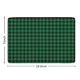 thumbnail image 5 of Green Black Checkerboard Checkered Flannel Non Slip Door Rugs,Washable Door Mats Indoor,Decorative Door Mats,Dirt-Resistant and Absorbent Doormat for Entrance,Bedroom,Kitchen,Bathroom,23.5"x16", 5 of 5