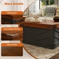 thumbnail image 6 of 31.5'' Lift Top Coffee Table, Sliding Top Square Center Table with Large Hidden Storage Organizer, Multi-Functional Farmhouse Coffee Tables for Living Room, Bedroom, Home Office, Black, 6 of 9