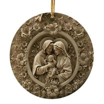 CASAFUN Nativity Scene Ornaments,Nativity Ornaments for Christmas Tree,Christian Christmas Decorations,The Birth of Jesus Decor,Religious Christmas Ornaments Gift for Family Friends