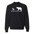 thumbnail image 2 of Wild Bobby Ancient Personal Trainers Funny Bear Chase Unisex Crewneck Sweatshirt, 2 of 6