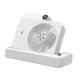 thumbnail image 4 of Ventilador de escritorio, soporte de carga portátil para teléfono, 100 velocidades, inclinación ajustable blanco, 4 of 9