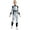 Silver, variant on Unisex Kids Metallic Zipper Jumpsuit Space Suit Sci-fi Sparkli Alien Blue 16