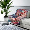thumbnail image 3 of Devon Rex Patriotic Welcome for 4Th of July Independence Day Cozy Sherpa Blanket Cat Lover Kitten Owner Gifts Warm Soft Throw Blanket - 00010, 3 of 5