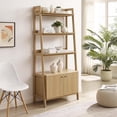 thumbnail image 3 of Pemberly Row 32.5" Particleboard and MDF Wood Bookshelf in Oak, 3 of 7