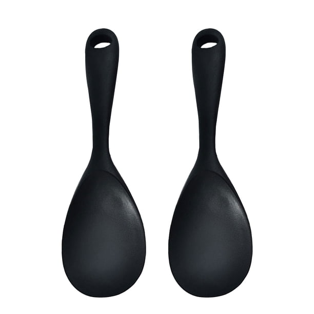ColoMX 2 piezas Convenientes cucharas de arroz Silicona Padillas de arroz para el accesorio de cocina de arroz para el hogar
