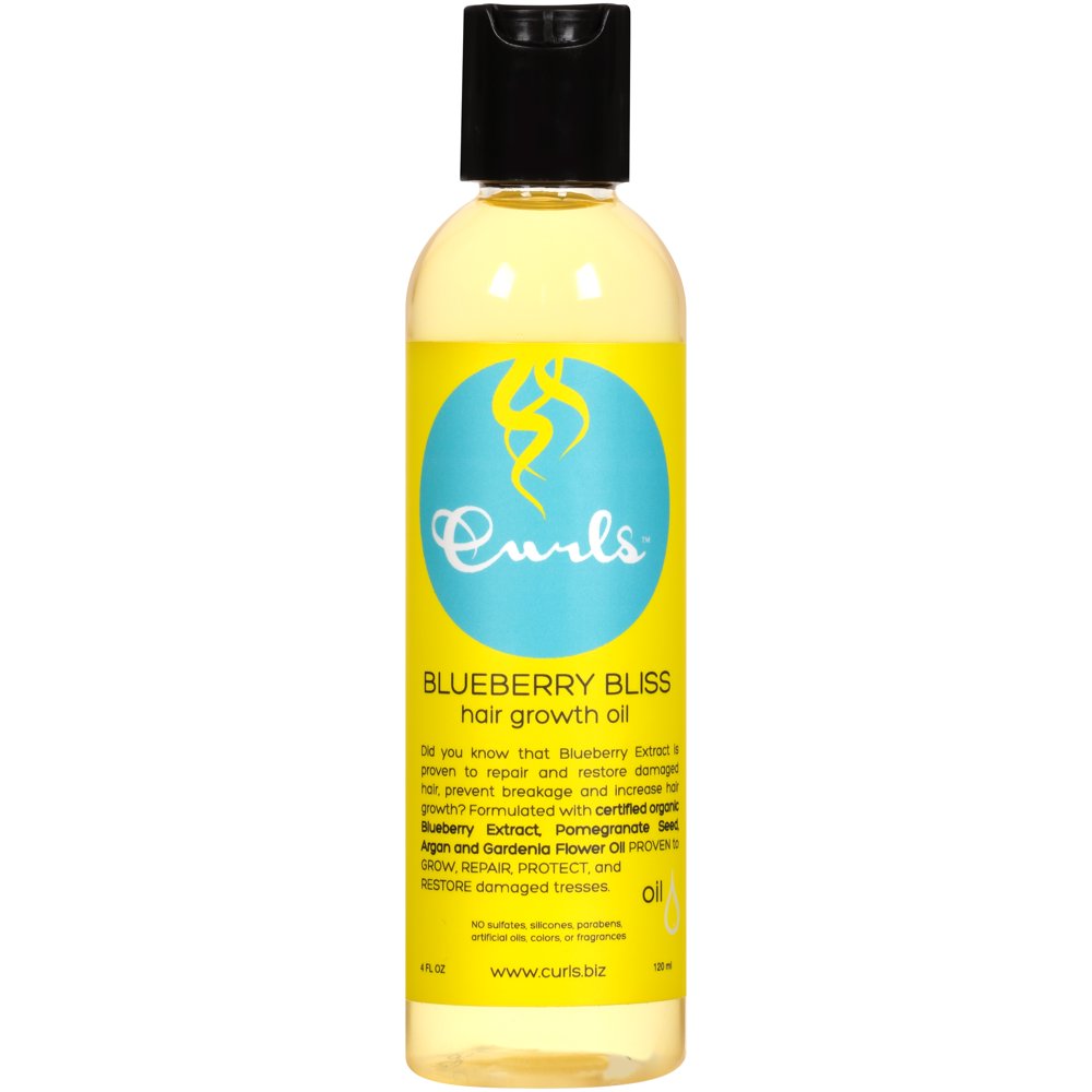Curls Blueberry Bliss Hair Growth Oil 4 fl. oz. Bottle - Walmart.com