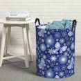 thumbnail image 6 of Fuzoiu Beautiful Snowflake Butterfly Print Circular Hamper,Laundry Basket with Handle,Collapsible Laundry,Dirty Clothes Storage Basket,for Bedroom Bathroom Dorm Living Room-Medium, 6 of 6