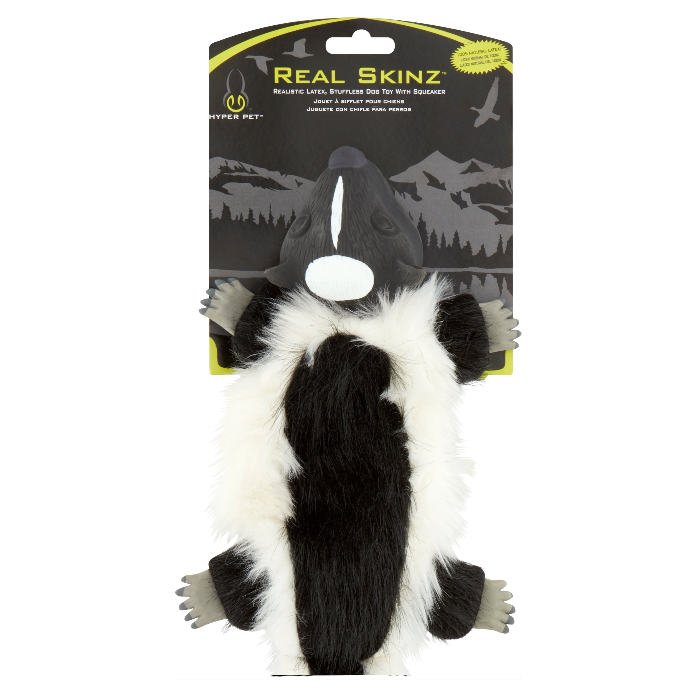 Hyper Pet Real Skinz Skunk Dog Toy, Multicolor - Walmart.com - Walmart.com