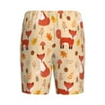 thumbnail image 7 of Daiia Cute Foxes Mens Woven Stretch Pajama Short,Short Pajama Pants-3X-Large, 7 of 7
