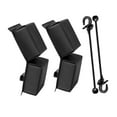 thumbnail image 3 of 2 protectores resistentes para guardabarros de PWC, color negro, fáciles de guardar con cordones elásticos, prácticos accesorios para guardabarros, 3 of 8