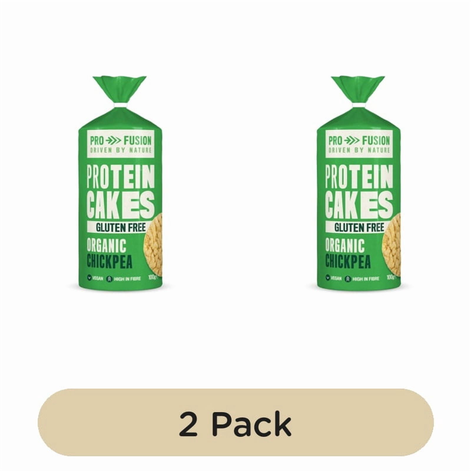 Profusion Organic Protein Chickpea Cakes Organic 100g, British Import (Pack of 2)