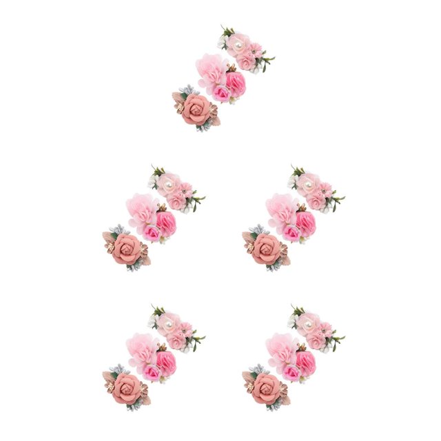 Clip para el cabello Qarigey 3 piezas Decoración para la cabeza Fiesta Flor