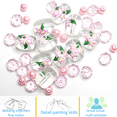 thumbnail image 4 of Flower Glass Beads For Bracelets Making, DIY Jewelry Supplies, Gift For Beader, 40 pcs, Mayflower, 4 of 7