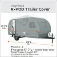 thumbnail image 3 of Classic Accessories OverDrive PolyPRO 3 Deluxe R-Pod Travel Trailer Cover, Trailer Body Only, 3 of 11