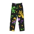 thumbnail image 4 of Fotbe Men'S Mardi Gras Carnival4classic Pajama Pants With Elastic Waist And Drawstring Pockets，Pajama Pants Mens Lounge Pants Super Soft, 4 of 9