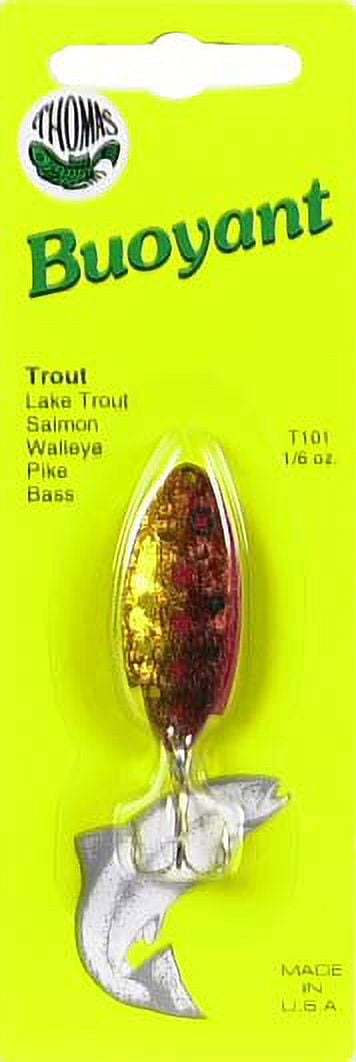 (2 pack) Thomas Buoyant 1/6oz 2.25'' Gold/Red