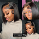 thumbnail image 5 of Bob Wig Human Hair 13X4 Lace Frontal Bob Wigs For Black Women Human Hair Glueless Straight Bob Lace Front Wig Natural Color Wigs, 5 of 7