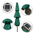 thumbnail image 4 of EliteShade Sunbrella Solar 9ft 3 Tiers Market Umbrella with 80 LED Lights Patio Umbrellas Outdoor Table with Ventilation and 5 Years Non-Fading Top, Emerald, 4 of 5
