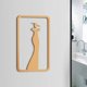 thumbnail image 3 of Letrero de baño para colgar en la pared, decoración autoadhesiva, calcomanía de baño para Bar, hogar, cafetería, puerta pública o pared comercial Mujer BLESIY  Signo de baño, 3 of 7