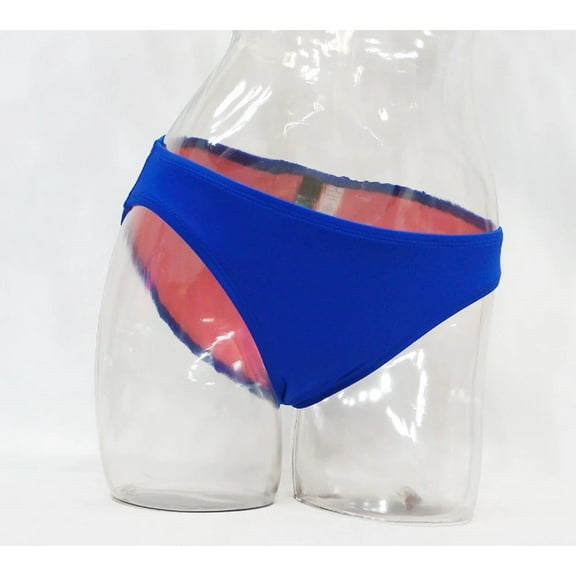 S.O.S. Sun Ocean Sand Royal Blue Hipster Cinch Bikini Bottoms Swimwear Women's Medium