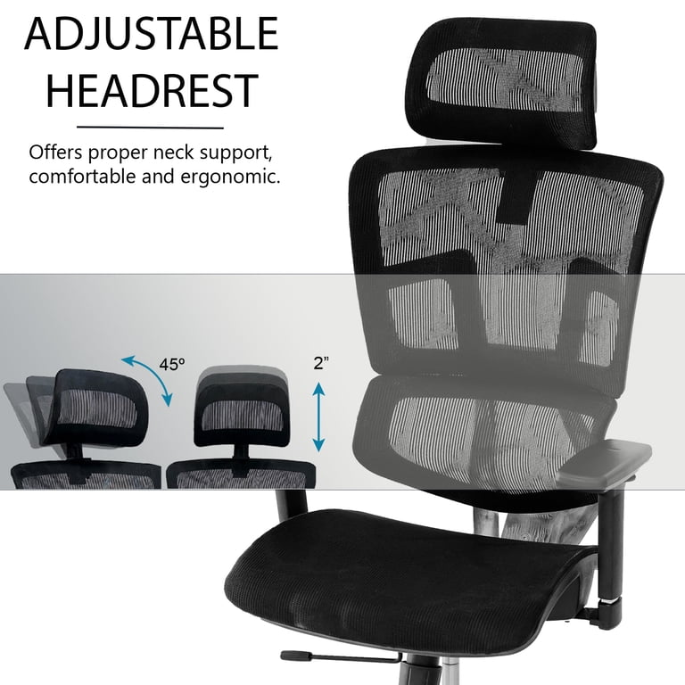 Ergomax Ergonomic Office Chair Height Adjustable, Breathable Mesh