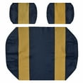 thumbnail image 2 of Replacement Seat Cover For Club Car Carry Golf Cart (Blue & Gold), 2 of 2