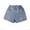 -C-Blue49, variant on Lovely Shorts For Girls Solid Color Stylish Ripped Denim Shorts Button Down Casual Bottom With Pockets Relaxed Fit Soft Daily Wear