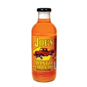 Joe Tea Mango Lemonade 20 fl oz Glass Bottle - Refreshing Cold Beverage with Cane Sugar