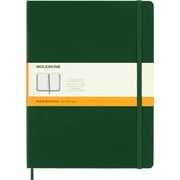 Moleskine Classic Notebook, Hard Cover, XL (7.5" x 9.5") Ruled/Lined, Myrtle Green, 192 Pages