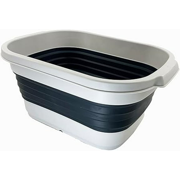 Collpasible 13L (3.4 gallon) Collapsible Rectangular Tub/washing tub