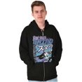thumbnail image 3 of The Smurfs Kanji Gargamel Daily Grind Zip Hoodie Sweatshirt Men Brisco Brands M, 3 of 6