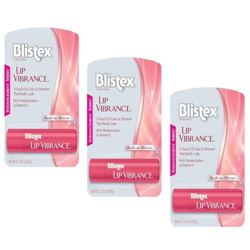 Blistex Lip Vibrance, Lip Protectant 0.13 Oz (Pack Of 3) Package May Vary