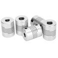 thumbnail image 3 of D Printer Shaft Coupler,5Pcs Flexible Shaft Coupler Aluminum Alloy Shaft Coupler Rigid Clamping Coupling Streamlined Design, 3 of 14