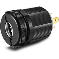 GHRTGR-UL Listed NEMA L14-30P Plug Connector Male,30A 30 Amp,AC 125V/250V 125 Volt/250 Volt,3 Pole-4 Wire,Grouding,Twist Locking,Black Gray