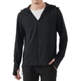 thumbnail image 1 of Locachy Veste à Capuche Légère pour Hommes UPF 50+ Protection Solaire Extérieure à Fermeture Éclair Complète Manches Longues pour la Pêche Randonnée Performance, 1 of 8