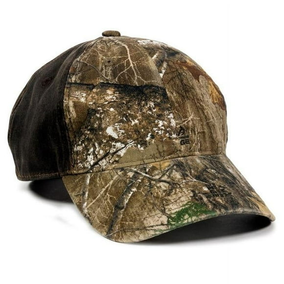 Outdoor Cap 00885792700297 Coton Vieilli avec Capuchon Camouflage, Bordure Realtree & Marron - Taille Unique