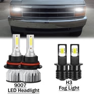 SHENKENUO H11/H16 LED Fog Light Bulbs - 6000K White For Toyota 4Runner Tundra Tacoma
