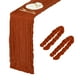 thumbnail image 1 of 2 Paquetes de Caminos de Mesa de Gasa Color Rojo Óxido 35.4" x 118" para Bodas y Fiestas, (10 Pies), 1 of 6