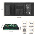 thumbnail image 6 of Chririnla Trifold Card Wallet in Green Lightning Football Pattern, Elastic Polyester Lightweight Wallet for Kids Daily Use and Outdoor Travel, 6 of 7